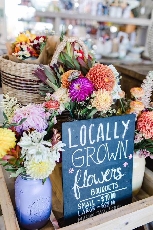 locally grown flowers